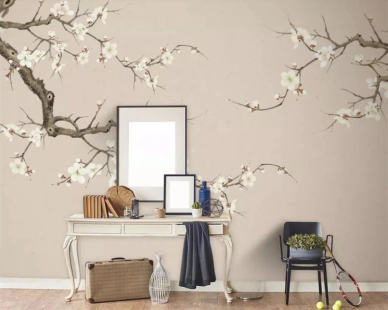 Magnolias en branches — papier peint panoramique