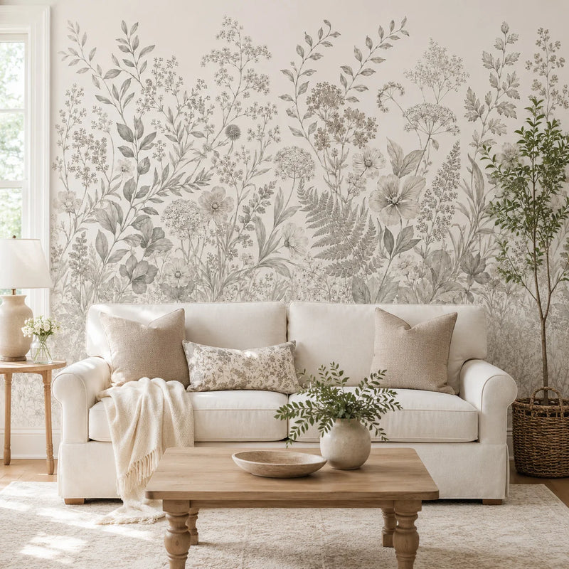 Fleurs des champs — papier peint panoramique