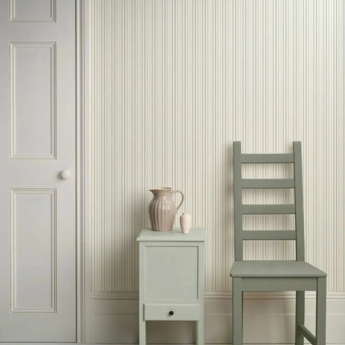 Rayures sauge — aperçu du décor, vue 1