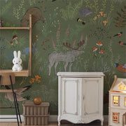 Cerfs & fleurs — aperçu du décor, vue 1