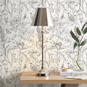 Fleurs au trait — papier peint autocollant — visuel 7