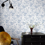 Azurblaue Blüten — Tapete als Rollenware · Foto 2