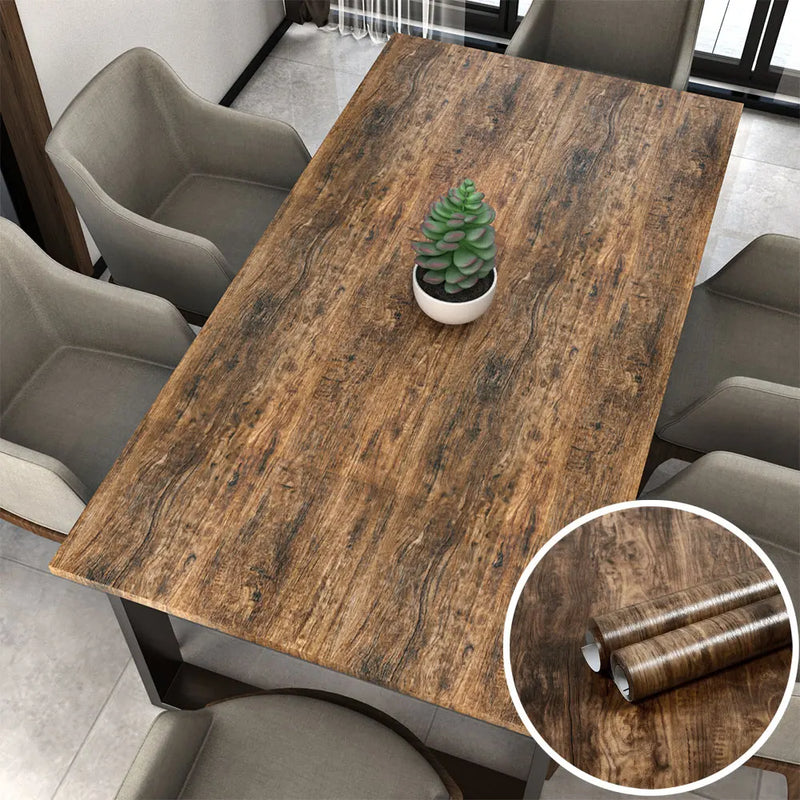 Bois patiné — adhésif décoratif pour meubles