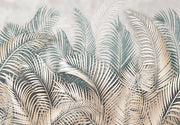 Silberne Palmwedel — Fototapete · Foto 12
