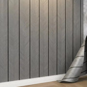 Honigfarbene Holzoptik — Tapete als Rollenware · Foto 2