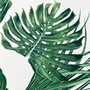 Feuillage tropical — motif 1, détail du feuillage du dessin visible