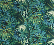 Feuillage tropical — motif 14, détail du feuillage du dessin visible