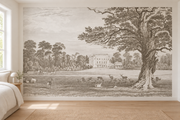 Forêt de gravure — Motif 6, chambre (mise en scène générée)