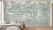 Forêt silencieuse — motif 10, panorama en situation dans une chambre