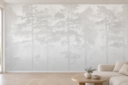 Forêt silencieuse — motif 8, panorama en situation dans un salon