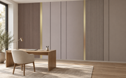 Papier peint Lignes architecturales, Motif 3, dans un bureau.