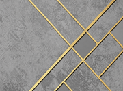 Papier peint Lignes architecturales, Motif 5, détail des croisements sur le côté droit.