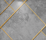 Papier peint Lignes architecturales, Motif 5, détail de la partie haute gauche.