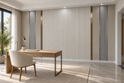 Papier peint Lignes architecturales, Motif 6, dans un bureau.