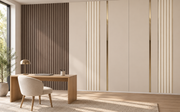 Papier peint Lignes architecturales, Motif 8, dans un bureau.