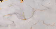 Papier peint Marbre émeraude, Motif 1, détail des veines grises et dorées sur le fond clair.