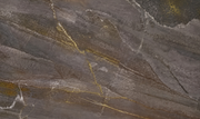 Papier peint Marbre émeraude, Motif 2, détail des fines veines dorées en haut à droite.