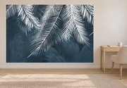 Silberne Palmwedel — Fototapete · Foto 81