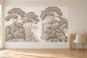 Paysage gravé — Motif 10, bureau (mise en scène générée)
