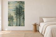 Paysage gravé — Motif 13, chambre (mise en scène générée)