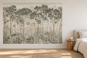Paysage gravé — Motif 14, chambre (mise en scène générée)