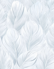 Papier peint Plumes de soie, Motif 2, détail des plumes du côté droit.
