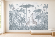 Safari des petits — motif 10, papier peint dans une chambre d’enfant