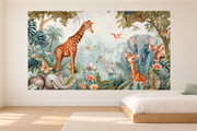 Safari des petits — motif 13, papier peint dans une chambre d’enfant