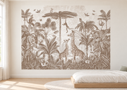 Safari des petits — motif 17, papier peint dans une chambre d’enfant