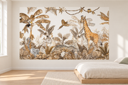 Safari des petits — motif 18, papier peint dans une chambre d’enfant
