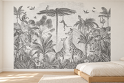 Safari des petits — motif 23, papier peint dans une chambre d’enfant