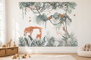 Safari des petits — motif 24, papier peint dans une salle de jeux