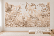 Safari des petits — motif 25, papier peint dans une chambre d’enfant