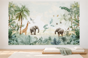 Safari des petits — motif 28, papier peint dans une chambre d’enfant