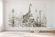 Safari des petits — motif 29, papier peint dans une chambre d’enfant