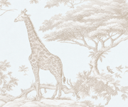 Safari des petits — motif 5, détail de la girafe et du feuillage